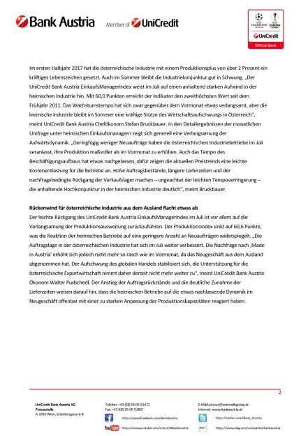 Heimische Industrie bleibt im Sommer kräftige Stütze des Wirtschaftsaufschwungs in Österreich, Seite 2/4, komplettes Dokument unter http://boerse-social.com/static/uploads/file_2300_heimische_industrie_bleibt_im_sommer_kraftige_stutze_des_wirtschaftsaufschwungs_in_osterreich.pdf (28.07.2017) 