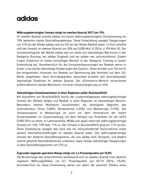 adidas - Q2 2017, Seite 2/9, komplettes Dokument unter http://boerse-social.com/static/uploads/file_2305_adidas_-_q2_2017.pdf (03.08.2017) 