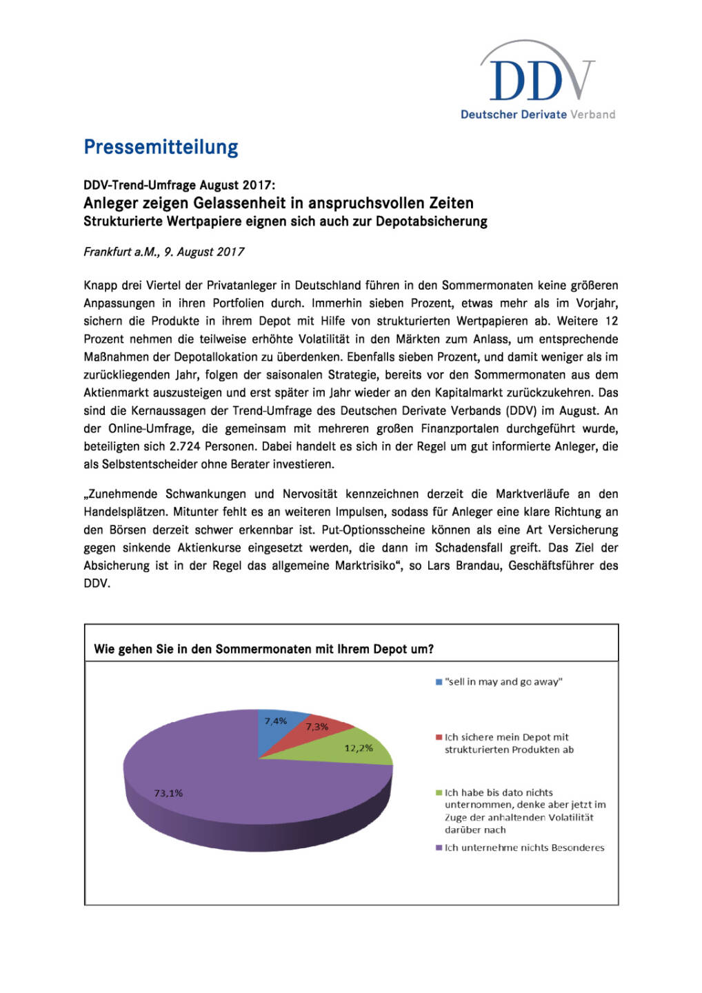 DDV-Trend-Umfrage August 2017, Seite 1/2, komplettes Dokument unter http://boerse-social.com/static/uploads/file_2307_ddv-trend-umfrage_august_2017.pdf