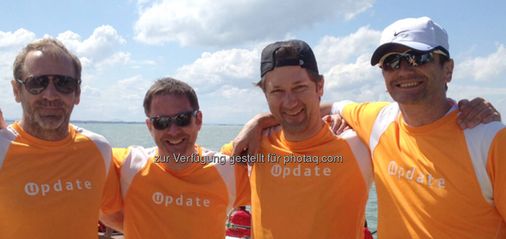 update.Ruder-Team meistert Vogalonga - Arno Huber, Bernhard Wagner, Norbert Künzl, Georg Gradinger http://crm-blog.update.com/de/2013/05/update-ruder-team-meistert-vogalonga/ (24.05.2013) 