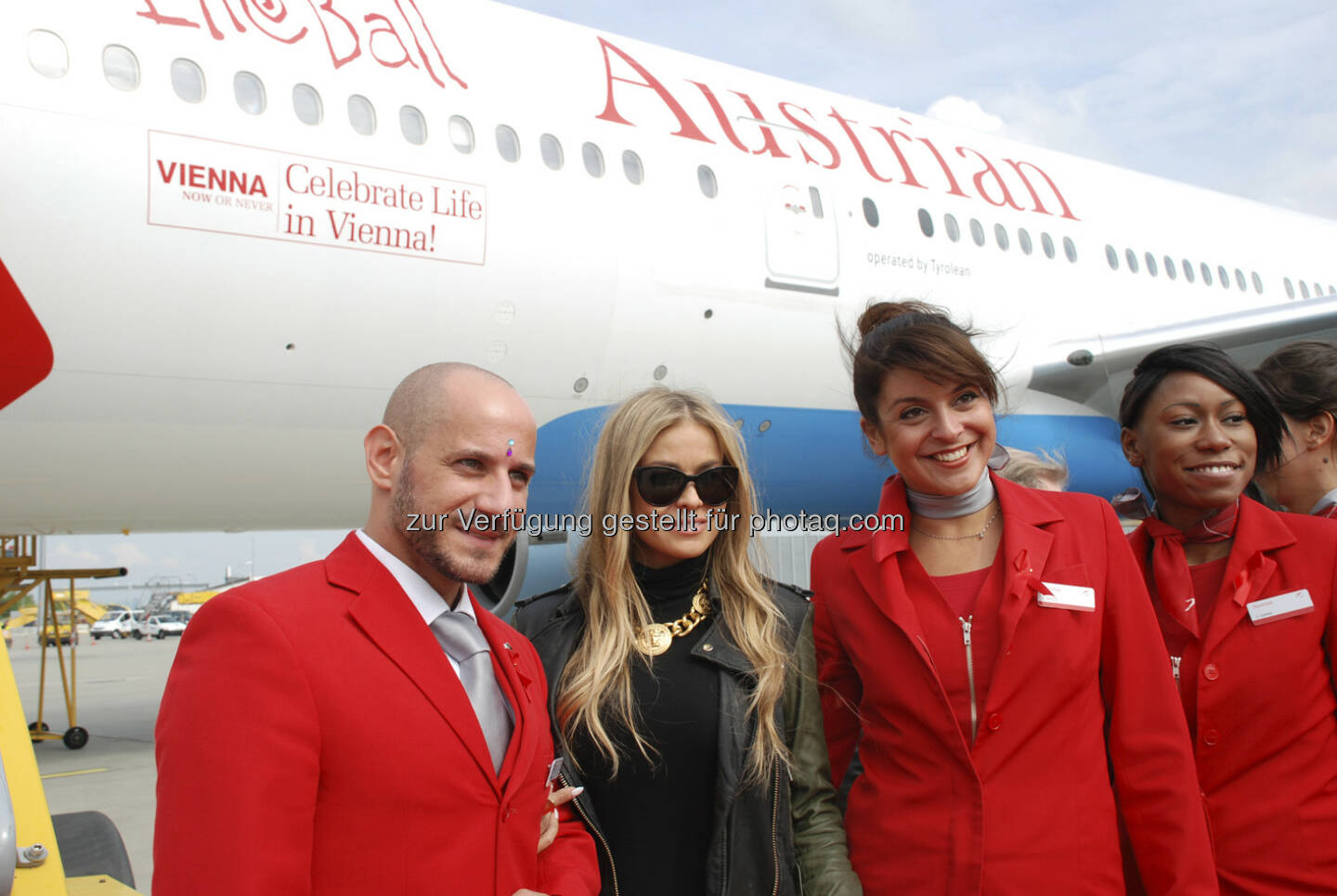 Austrian Life Ball Aircraft Carmen Electra