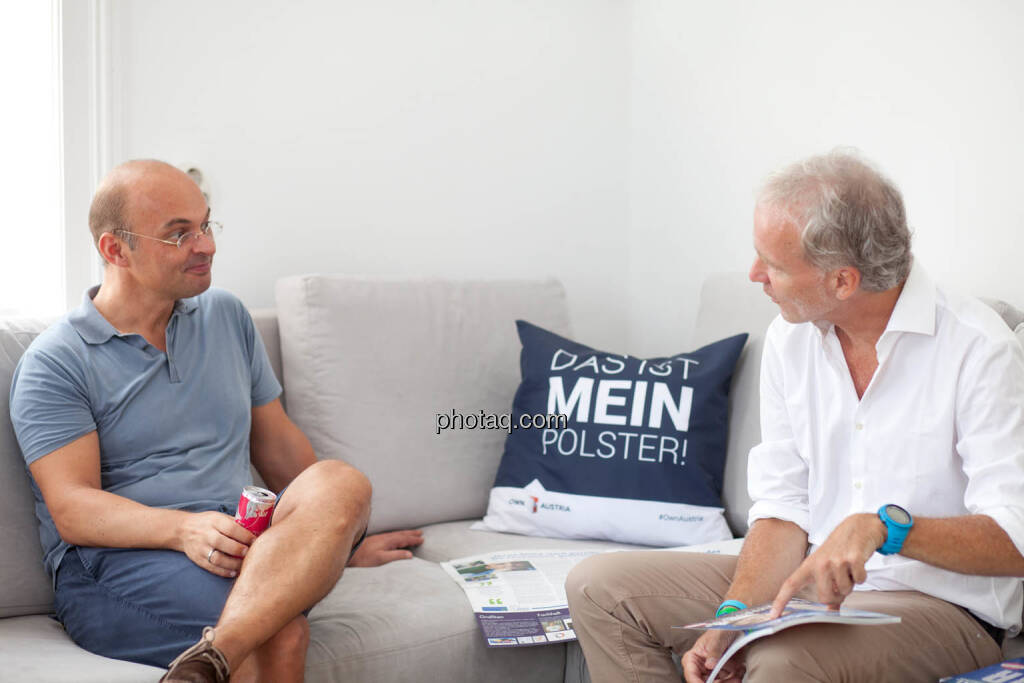 Werner Lanthaler (CEO Evotec), Christian Drastil (Herausgeber Börse Social Magazine) - (Fotocredit: Michaela Mejta für photaq.com), © Michaela Mejta für photaq.com (08.09.2017) 