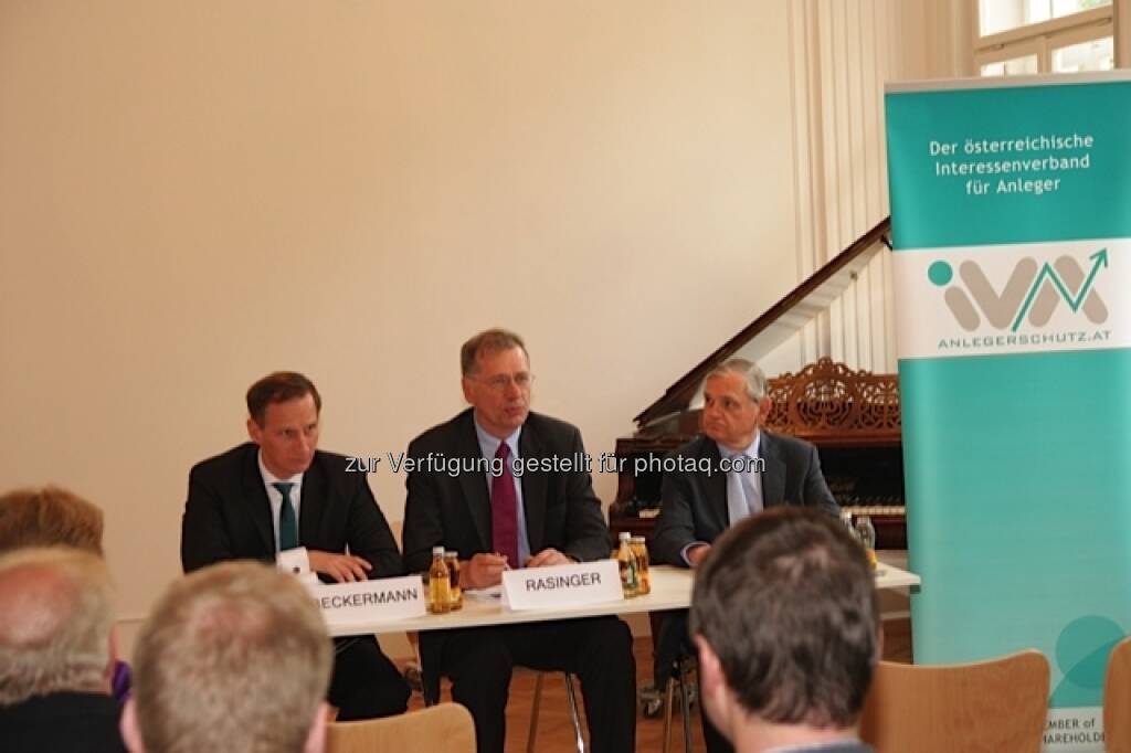 IVA-Vorstand v.l.n.r. Florian Beckermann, Wilhelm Rasinger, Michael Knap (25.05.2013) 