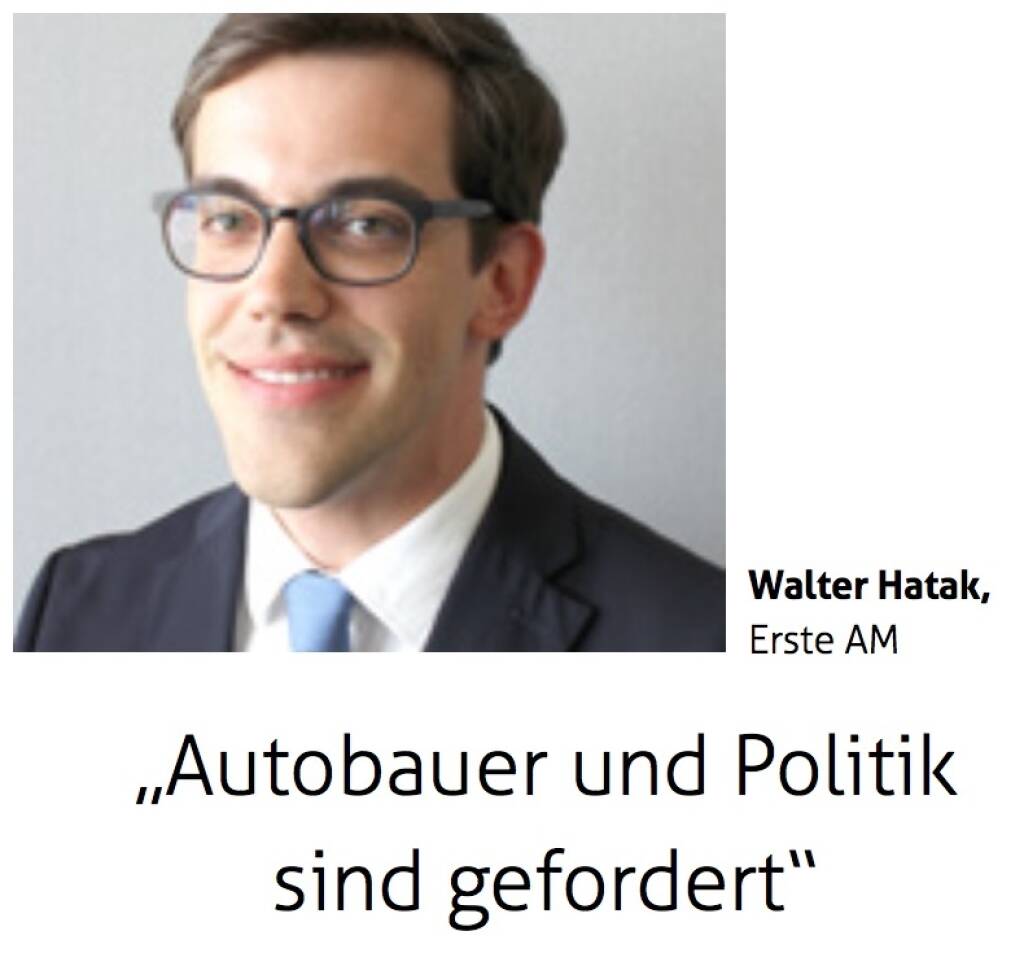 Autobauer und Politik sind gefordert - Walter Hatak, Erste AM (12.09.2017) 