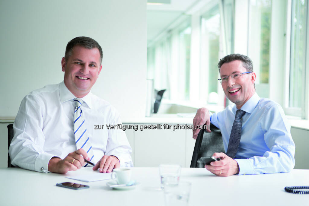 Wiener Privatbank Vorstände Eduard Berger und Dr. Helmut Hardt - Wiener Privatbank SE: Wiener Privatbank SE steigert Halbjahresergebnis 2017 auf EUR 3,50 Mio. (Fotocredit: Wiener Privatbank SE), © Aussender (13.09.2017) 