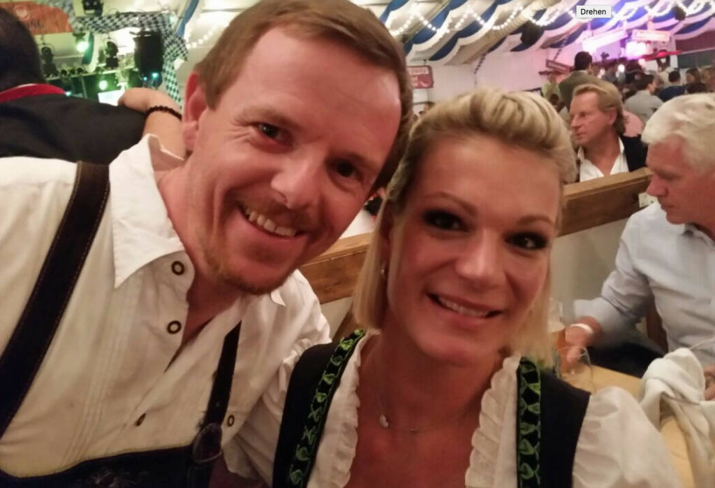 Christian-Hendrik Knappe und Maria Höfl-Riesch beim Frankfurter Oktoberfest, © Aussendung (15.09.2017) 