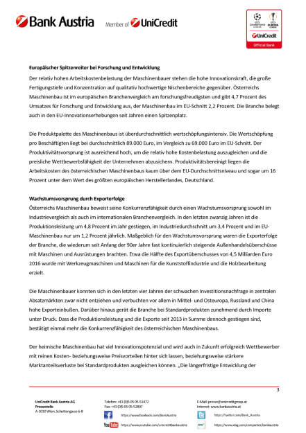 Österreichs Maschinenbau ist 2017 wieder auf Wachstumskurs, Seite 3/4, komplettes Dokument unter http://boerse-social.com/static/uploads/file_2345_osterreichs_maschinenbau_ist_2017_wieder_auf_wachstumskurs.pdf (27.09.2017) 
