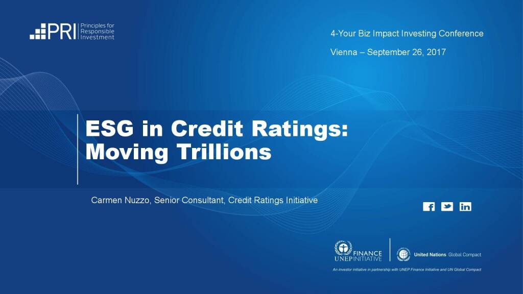 Präsentation UNPRI - ESG in Credit Ratings (29.09.2017) 