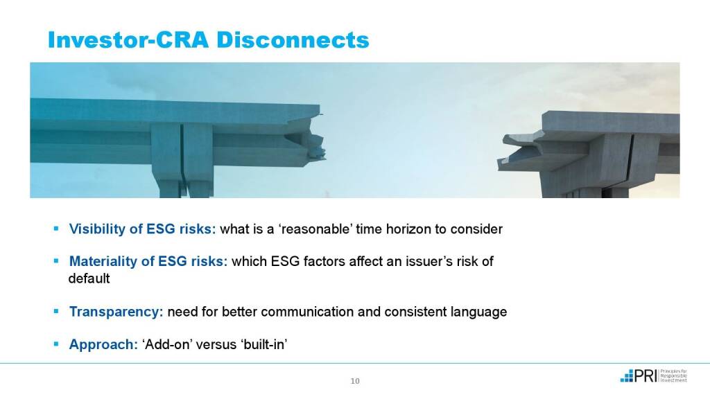 Präsentation UNPRI - Investor-CRA Disconnects (29.09.2017) 