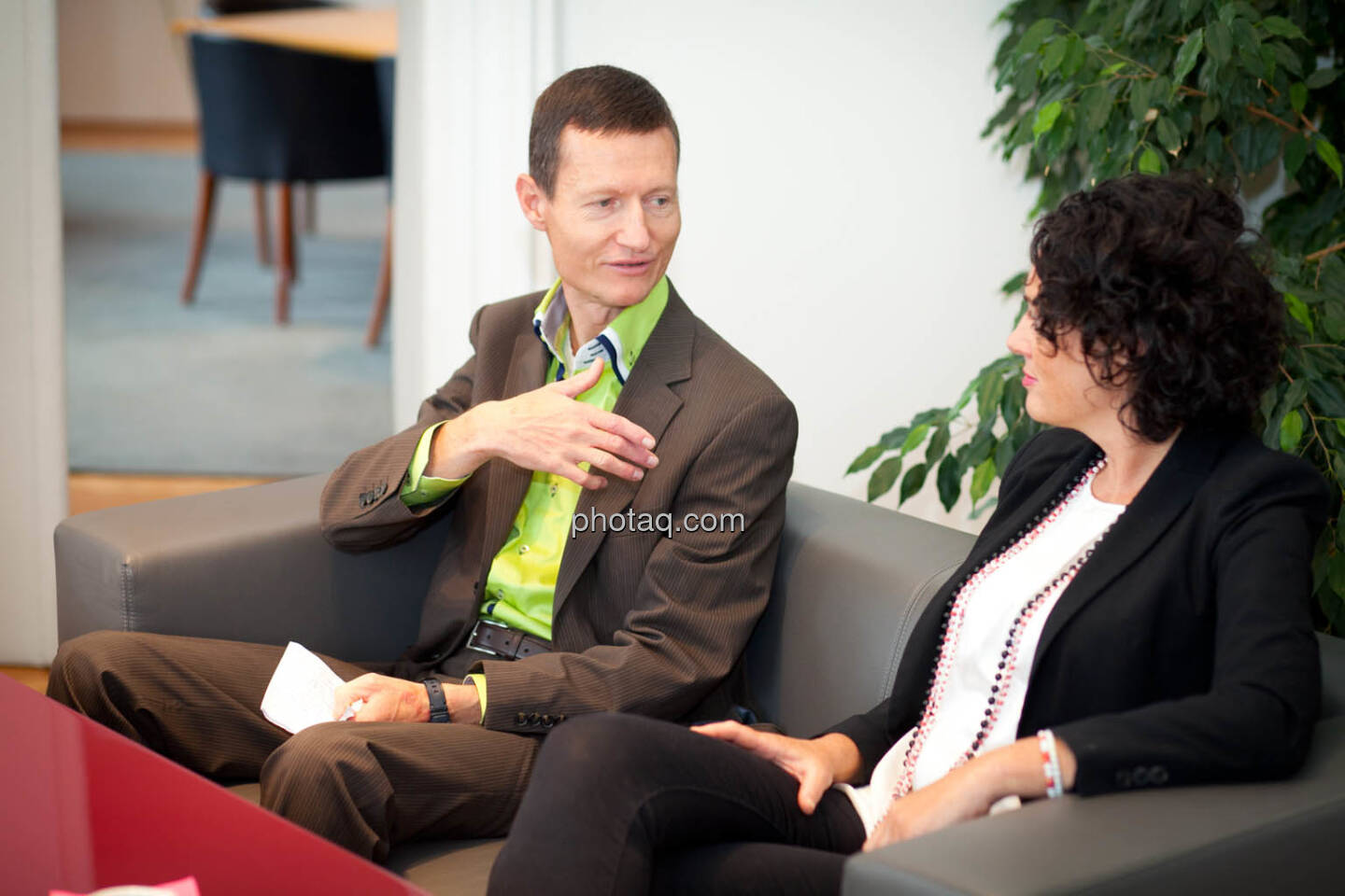 Florian Vanek (Wiener Börse) - Susanne Lederer-Pabst (4-your-biz.com) - (Fotocredit: Michaela Mejta für photaq.com)