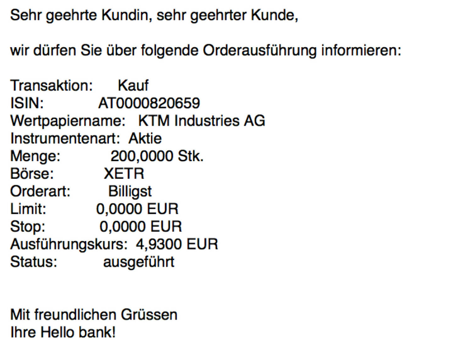 Kauf KTM für #100100hello #goboersewien