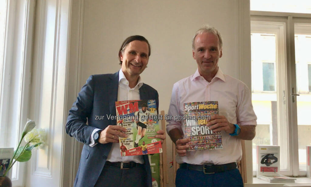 Klaus Schweighofer und Christian Drastil mit der ersten und letzten Ausgabe der Sport Woche (04.10.2017) 