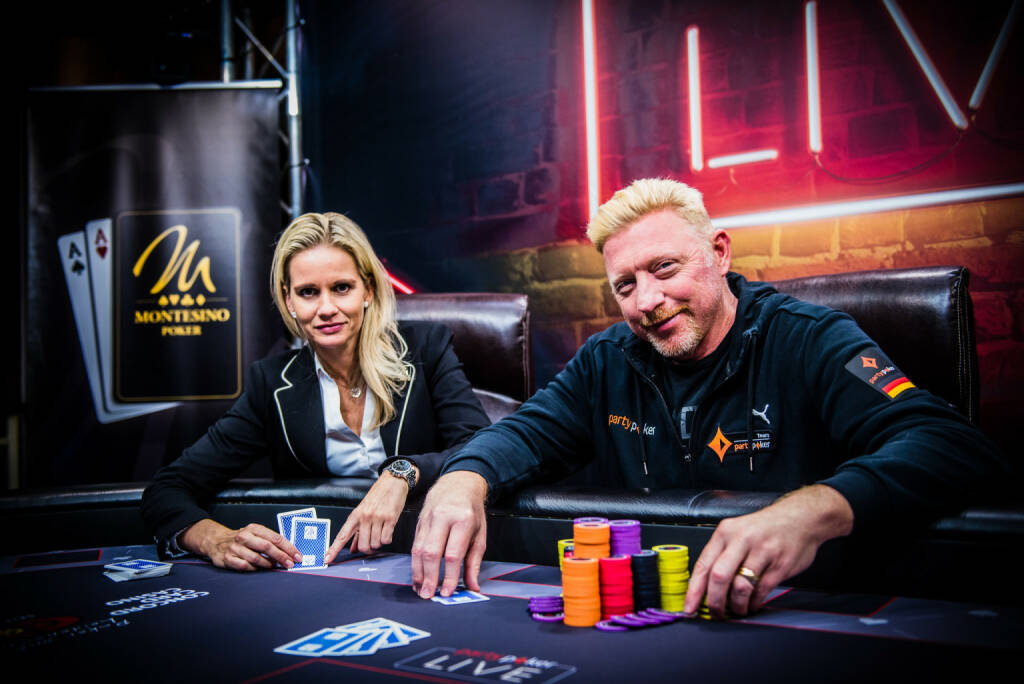 Boris Becker und Fedor Holz pokern im Montesino Wien; Fotocredit: Concord Card Casino (11.10.2017) 