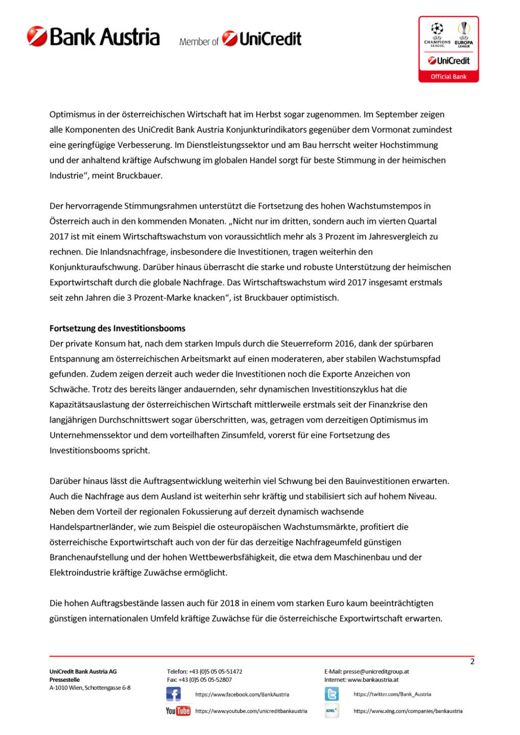 UniCredit Bank Austria Konjunkturindikator: Konjunkturaufschwung geht in die Verlängerung, Seite 2/5, komplettes Dokument unter http://boerse-social.com/static/uploads/file_2364_unicredit_bank_austria_konjunkturindikator_konjunkturaufschwung_geht_in_die_verlangerung.pdf