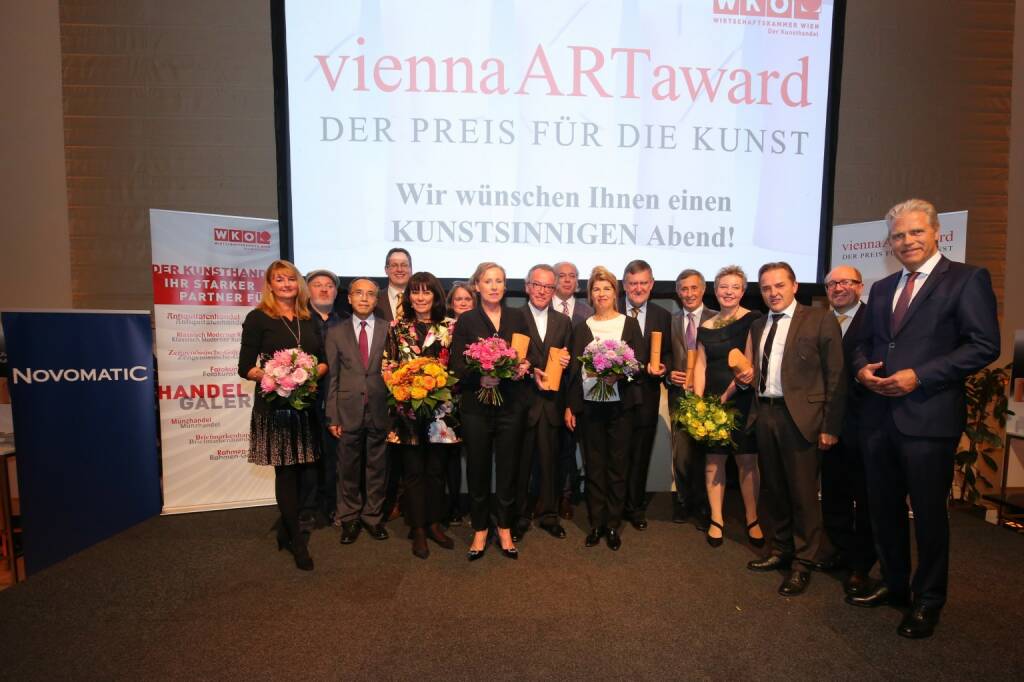 Gruppenbild, viennaARTaward; Fotocredit: Robin Consult/Moni Fellner (18.10.2017) 