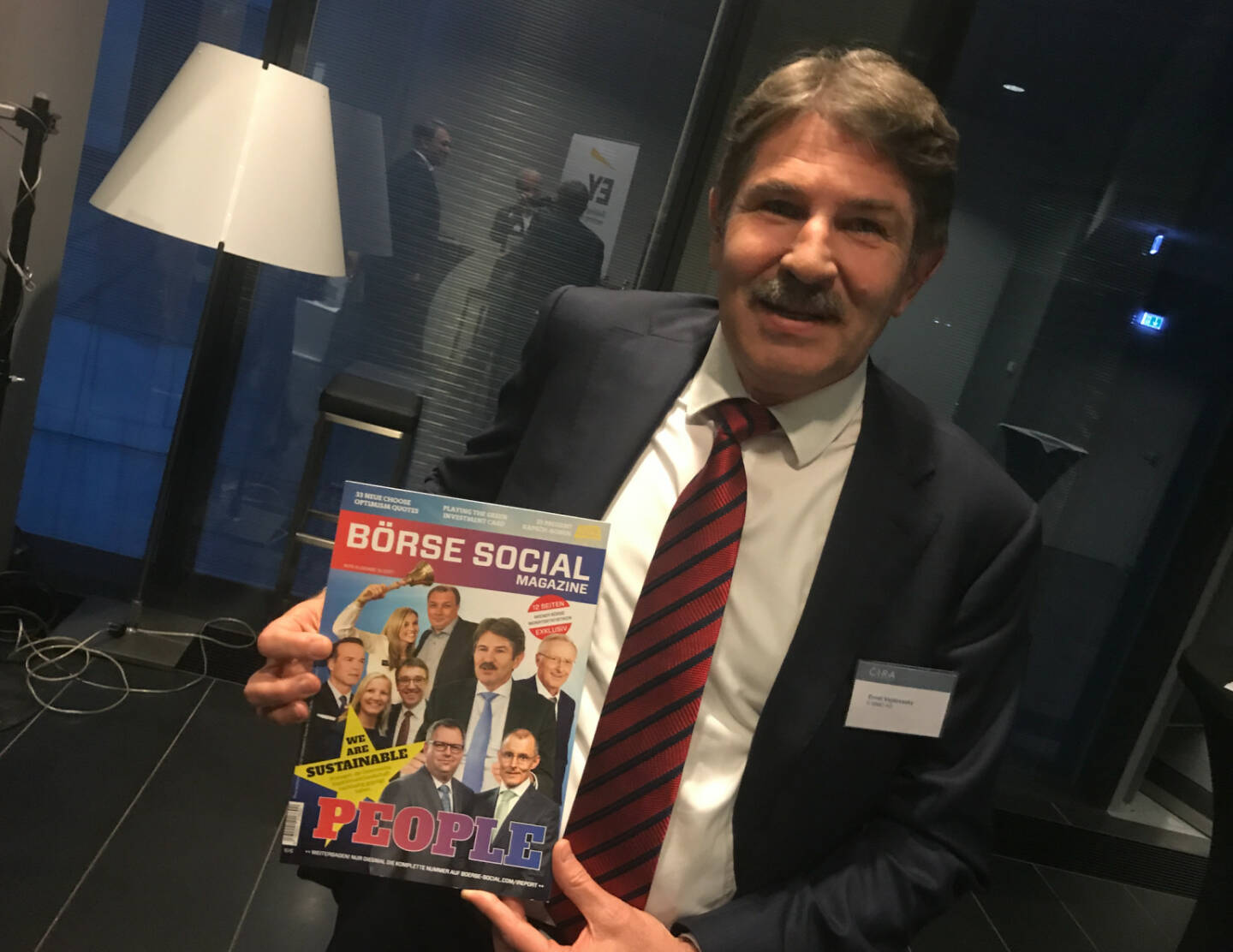 Ernst Vejdovszky, er ist in Ausgabe #9 des http://www.boerse-social.com/magazine auf dem Cover