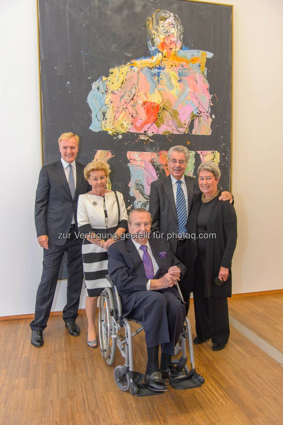 Klaus Albrecht Schröder, Rita & Herbert Batliner, Heinz & Margit Fischer - Albertina: Sternstunden der Moderne: 10 Jahre Sammlung Batliner in der Albertina (Fotocredit: ViennaPress / Andreas TISCHLER)