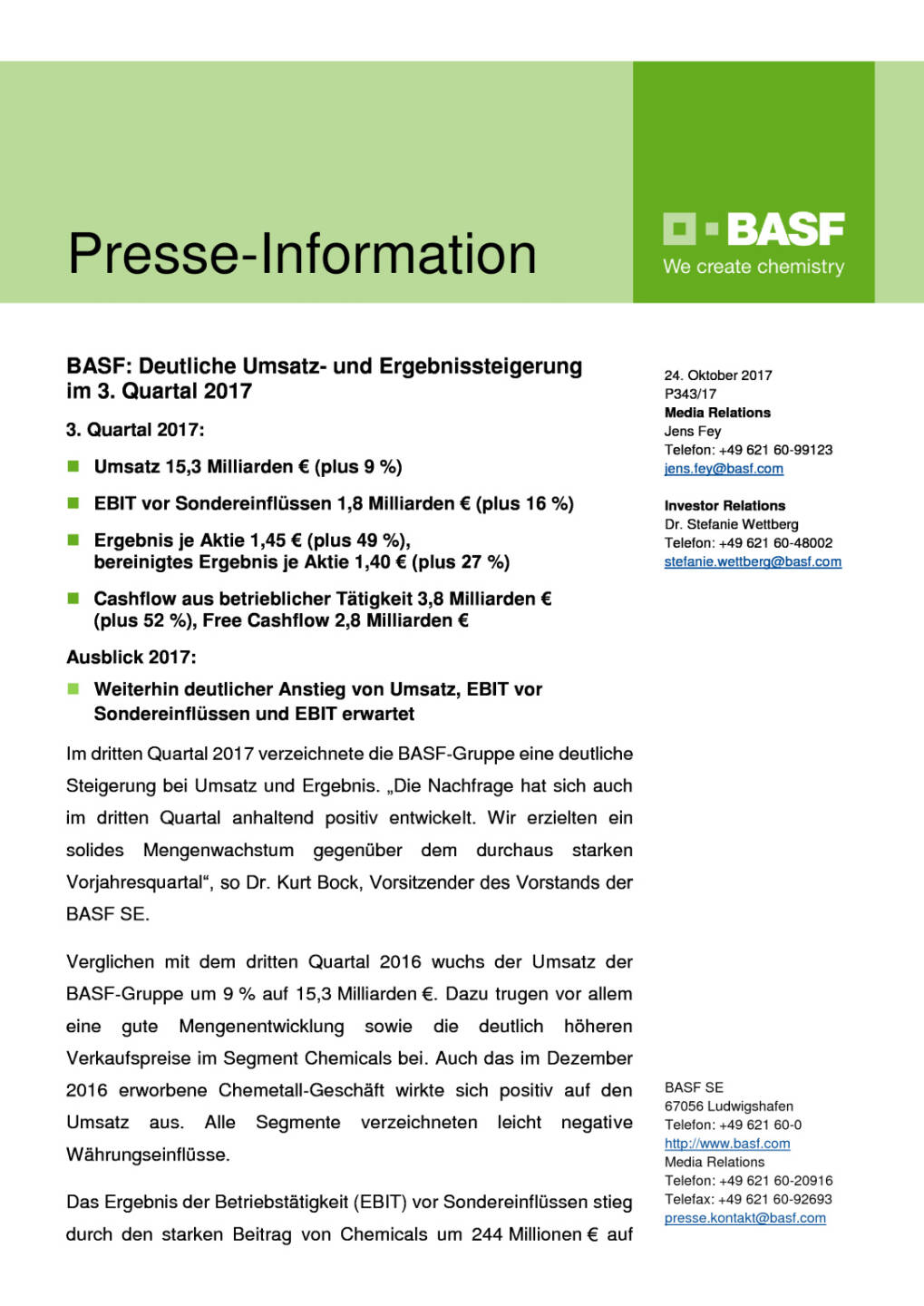 BASF - Q3, Seite 1/6, komplettes Dokument unter http://boerse-social.com/static/uploads/file_2373_basf_-_q3.pdf