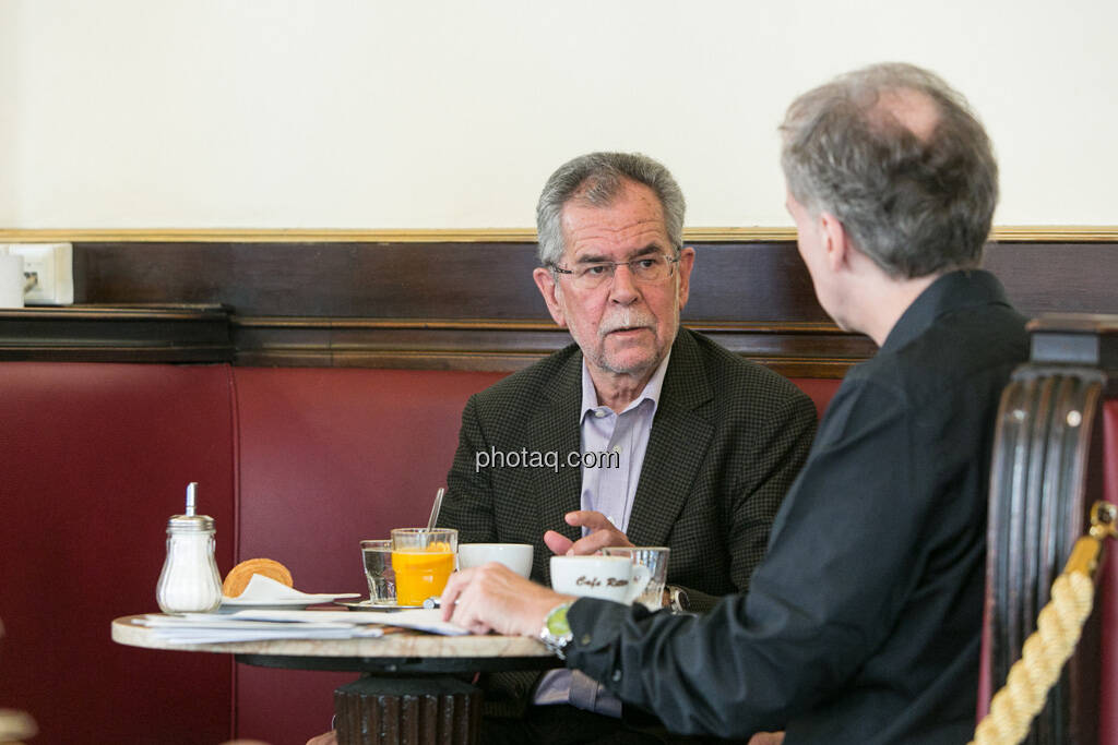 Alexander van der Bellen, Christian Drastil, © finanzmarktfoto.at/Martina Draper (29.05.2013) 