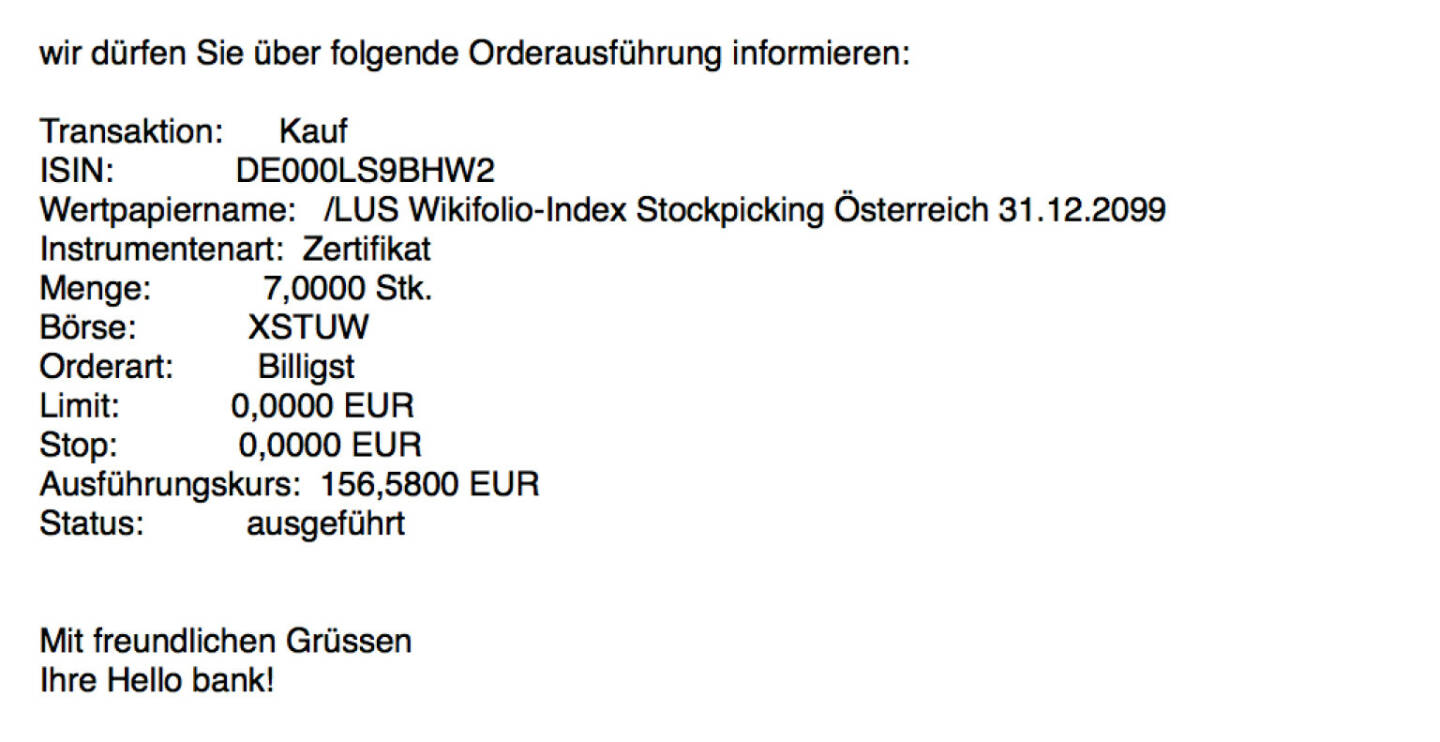 Kauf Stockpicking Österreich für #100100hello #goboersewien 
