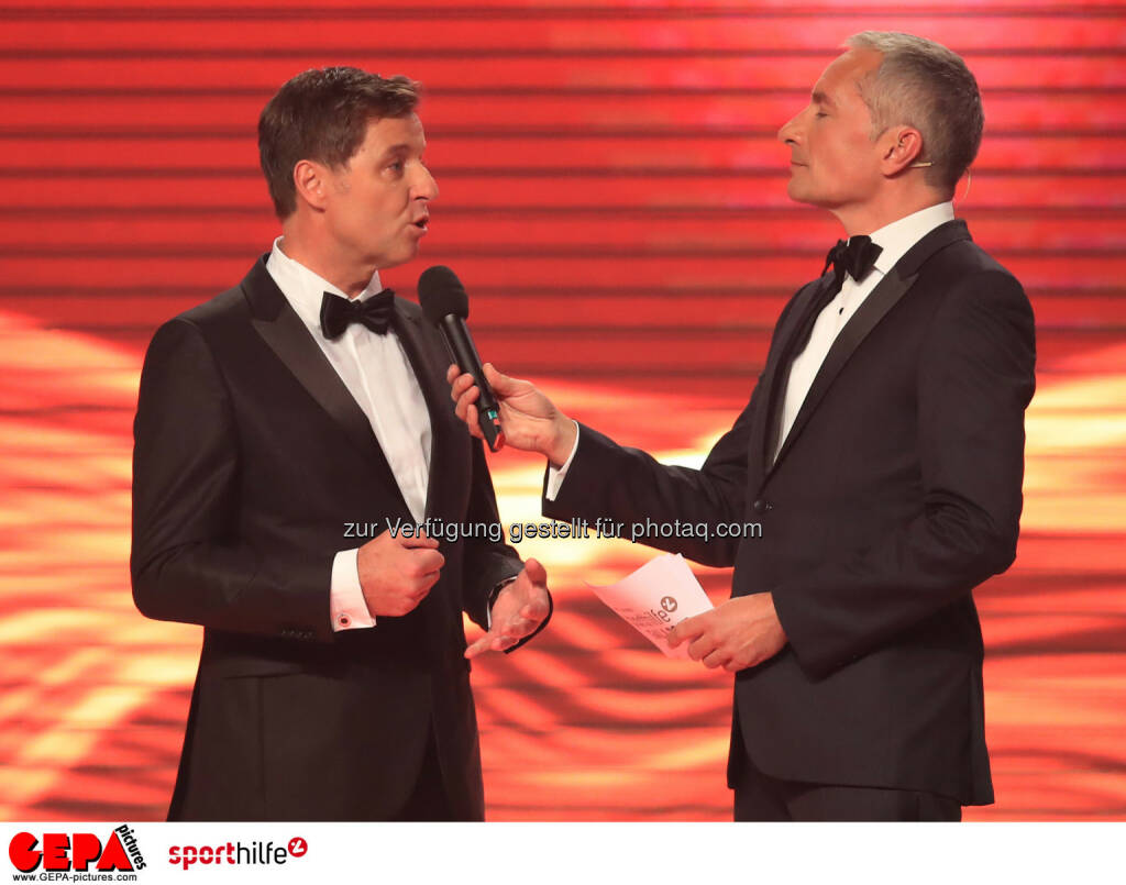 Harald Bauer (Sporthilfe) und Rainer Pariasek (ORF) - Lotterien Sporthilfe-Gala (Photo: GEPA pictures/ Mario Buehner) (04.11.2017) 