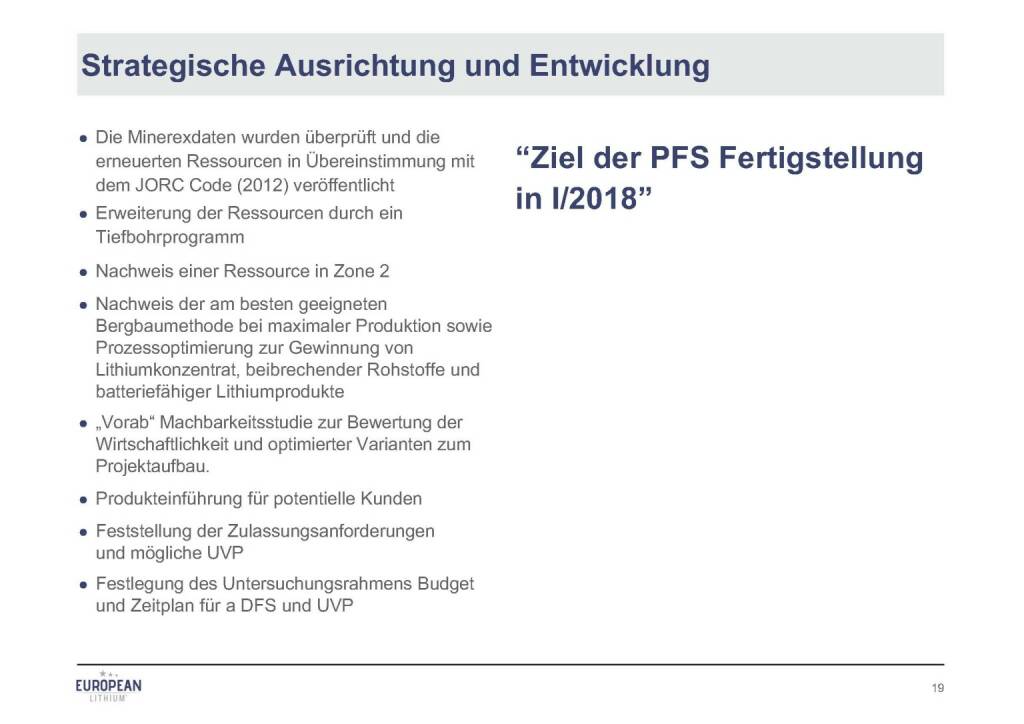 Präsentation European Lithium - Ausrichtung (07.11.2017) 