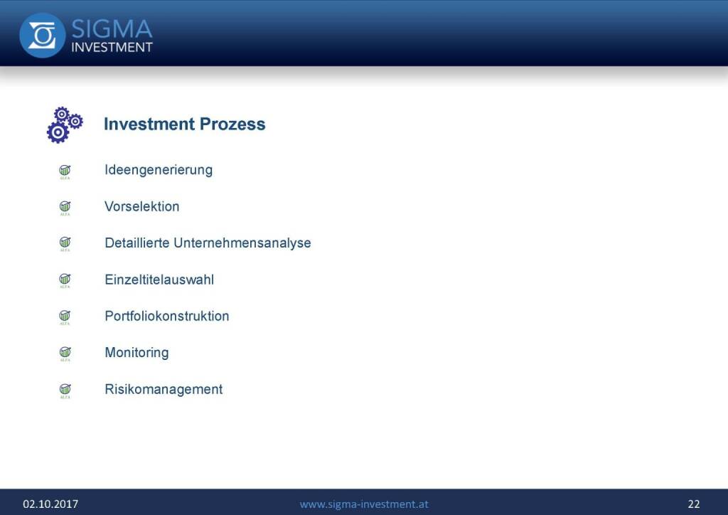 Präsentation Sigma Alfa European Opportunities Fonds - Investment Prozess (07.11.2017) 