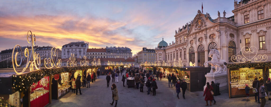 MAGMAG Events & Promotion GmbH: Wiens schönste Weihnachtsdörfer eröffnen, Weihnachtsdorf Schloss Belvedere, Weihnachten, Weihnachtsmarkt, Fotocredit: MAGMAG Events & Promotion GmbH., © Aussendung (08.11.2017) 