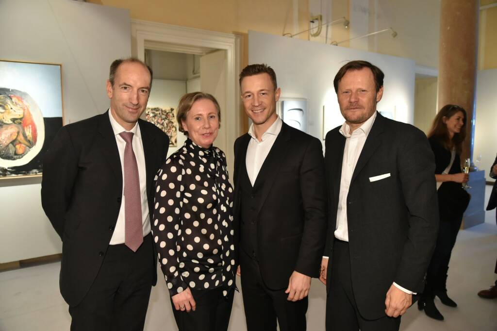 Krone-Chef Christoph Dichand, mumok-Direktorin Karola Kraus, ÖVP-Mediensprecher Gernot Blümel, Dorotheum-Geschäftsführer Martin Böhm, © leisure.at/Christian Jobst (14.11.2017) 