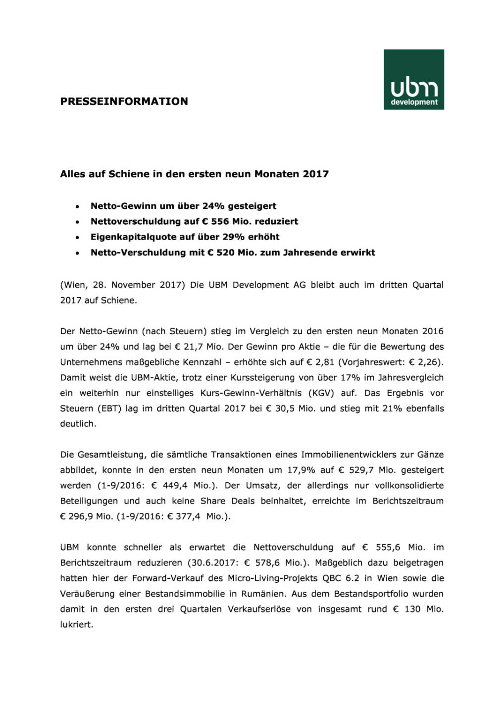 UBM: Q3 2017, Seite 1/4, komplettes Dokument unter http://boerse-social.com/static/uploads/file_2399_ubm_q3_2017.pdf