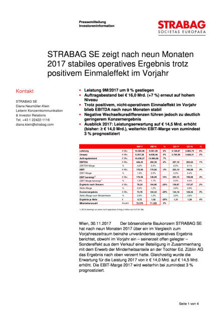 Strabag: Q3 2017, Seite 1/4, komplettes Dokument unter http://boerse-social.com/static/uploads/file_2407_strabag_q3_2017.pdf (30.11.2017)