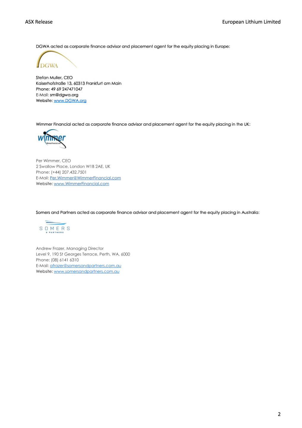 Kapitalerhöhung European Lithium, Seite 2/2, komplettes Dokument unter http://boerse-social.com/static/uploads/file_2410_kapitalerhohung_european_lithium.pdf