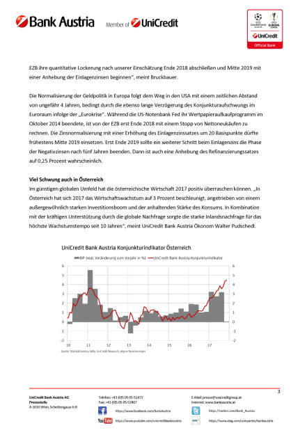 UniCredit Bank Austria Konjunktureinschätzung 2018/19: Wirtschaftswachstum im Jahr 2018 weiterhin sehr solide – zunehmender konjunktureller Gegenwind erst für 2019 erwartet, Seite 3/6, komplettes Dokument unter http://boerse-social.com/static/uploads/file_2412_unicredit_bank_austria_konjunktureinschatzung_201819_wirtschaftswachstum_im_jahr_2018_weiterhin_sehr_solide_zunehmender_konjunktureller_gegenwind_erst_fur_2019_erwartet.pdf (13.12.2017) 