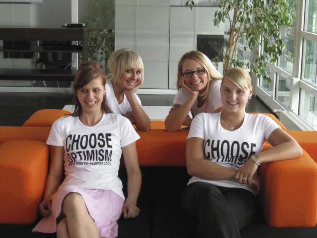 A Choose with a Smeil! Anette Riek, Marcella Müller, Christin Lammert, Kristina Escher, © Diverse Fotografen / Aktion wurde vom Börse Express 2014 an photaq/BSN übetragen (01.06.2013) 