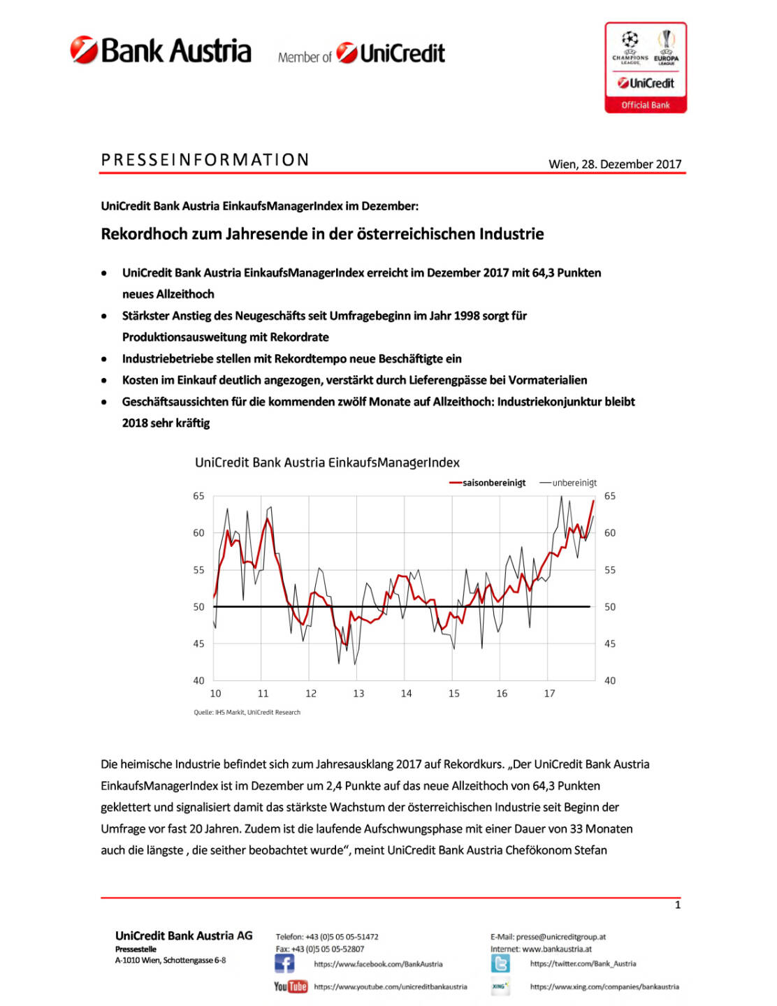 Rekordhoch zum Jahresende in der österreichischen Industrie, Seite 1/4, komplettes Dokument unter http://boerse-social.com/static/uploads/file_2413_rekordhoch_zum_jahresende_in_der_osterreichischen_industrie.pdf