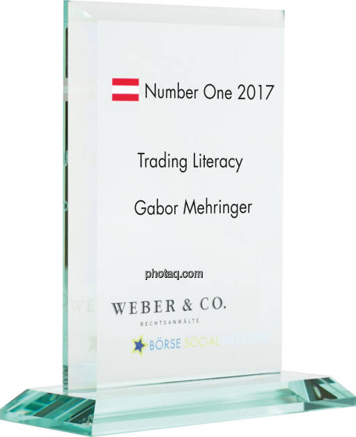 Number One Awards 2017 - Trading Literacy - Gabor Mehringer, © photaq (22.01.2018) 