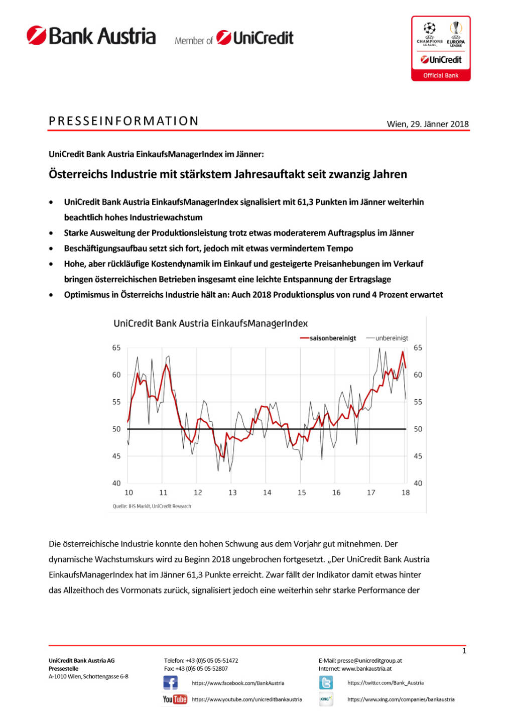 Österreichs Industrie mit stärkstem Jahresauftakt seit zwanzig Jahren, Seite 1/4, komplettes Dokument unter http://boerse-social.com/static/uploads/file_2418_osterreichs_industrie_mit_starkstem_jahresauftakt_seit_zwanzig_jahren.pdf