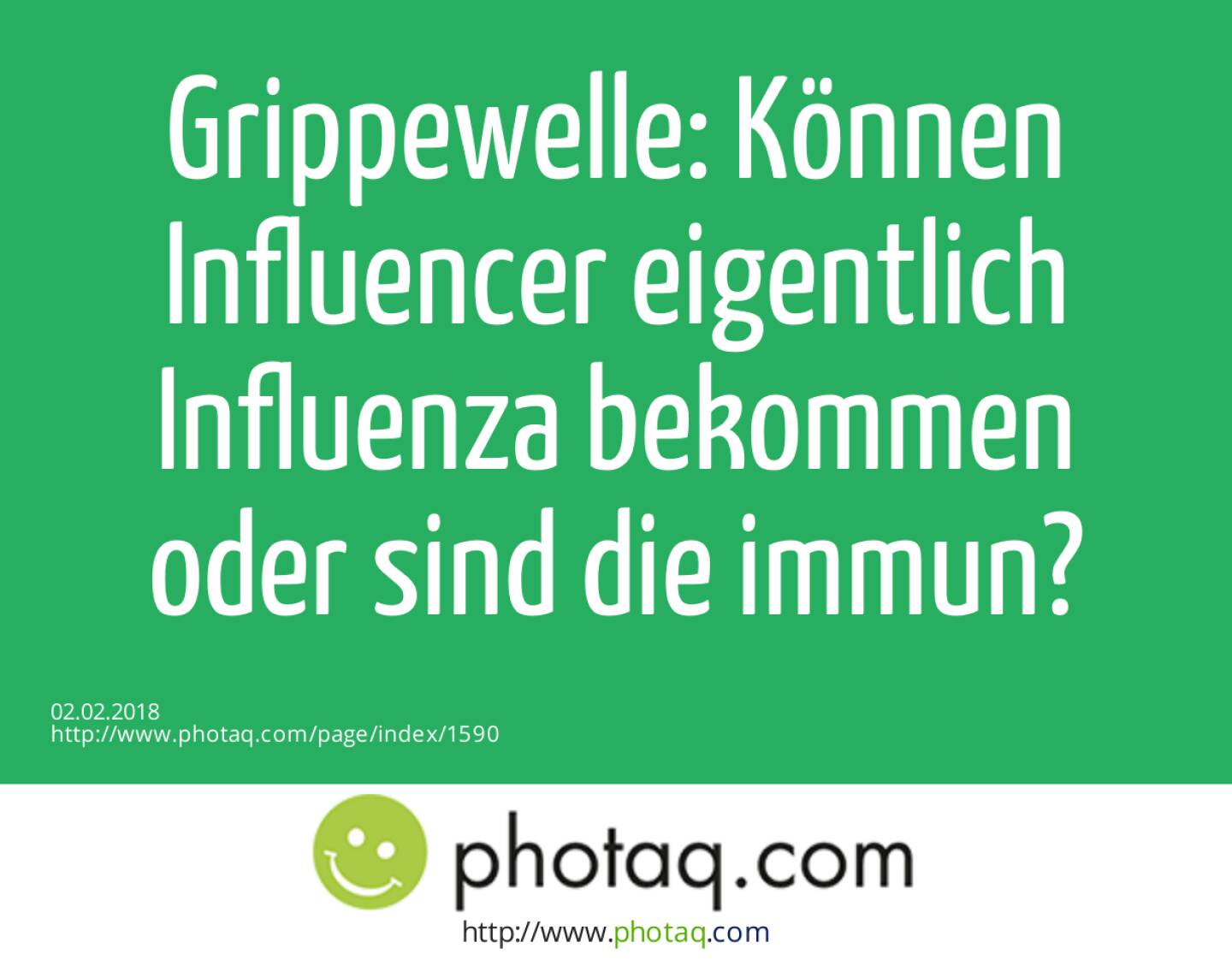 Grippewelle: Können Influencer eigentlich Influenza bekommen oder sind die immun? 