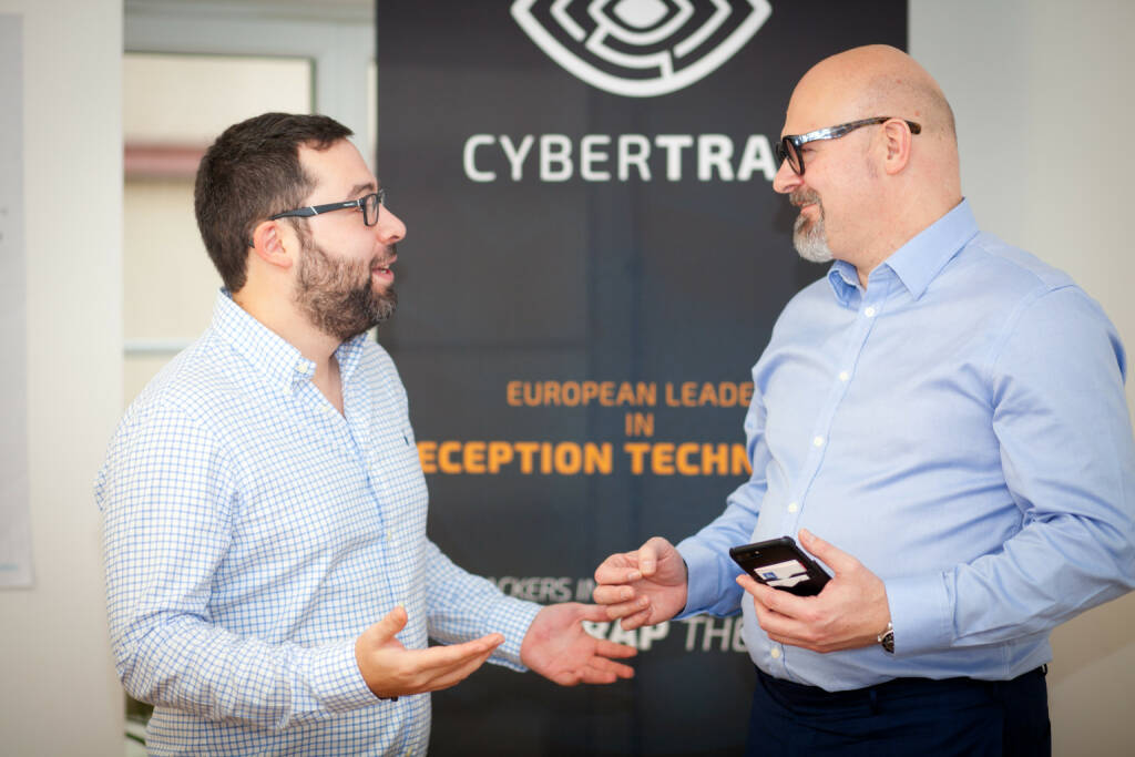 Jack Wagner, CEO CyberTrap GmbH, Avi Kravitz, CTO und Gründer CyberTrap GmbH, Foto: Michaela Mejta (08.02.2018) 