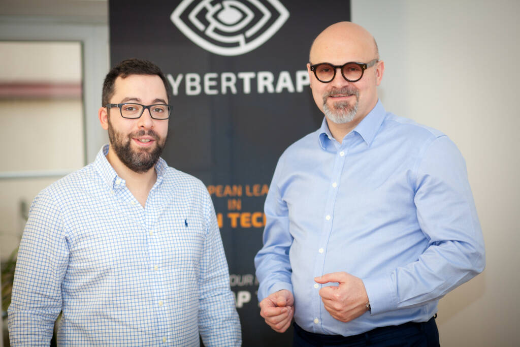 Jack Wagner, CEO CyberTrap GmbH, Avi Kravitz, CTO und Gründer CyberTrap GmbH, Foto: Michaela Mejta (08.02.2018) 