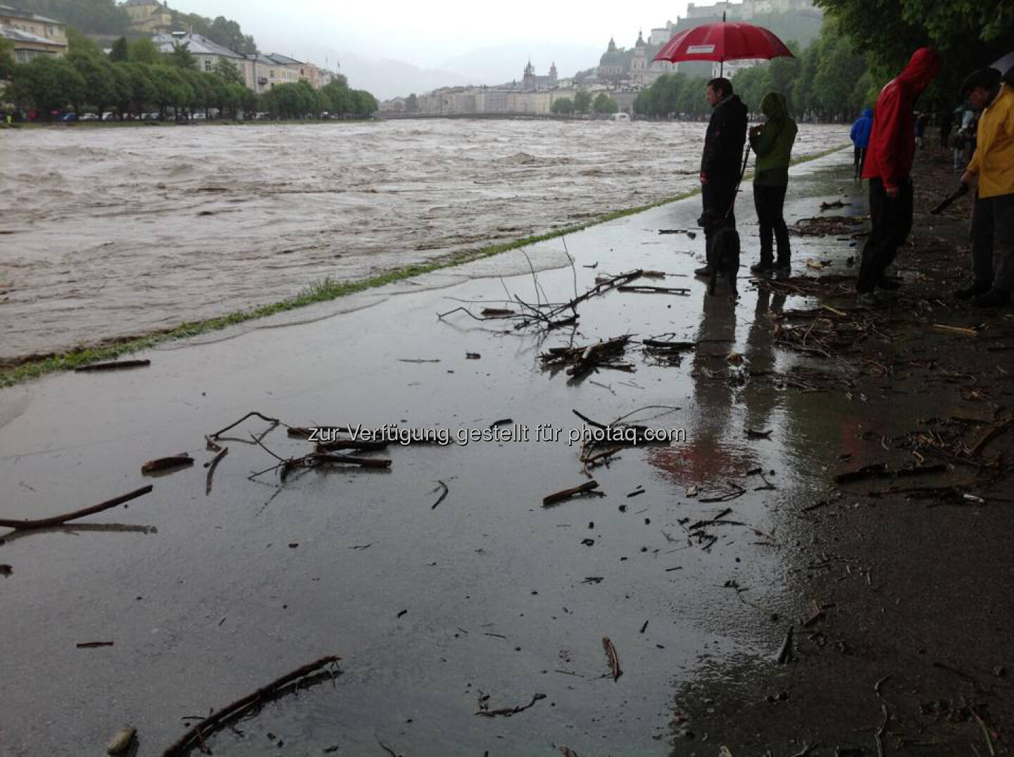 Hochwasser in Salzburg, Salzach