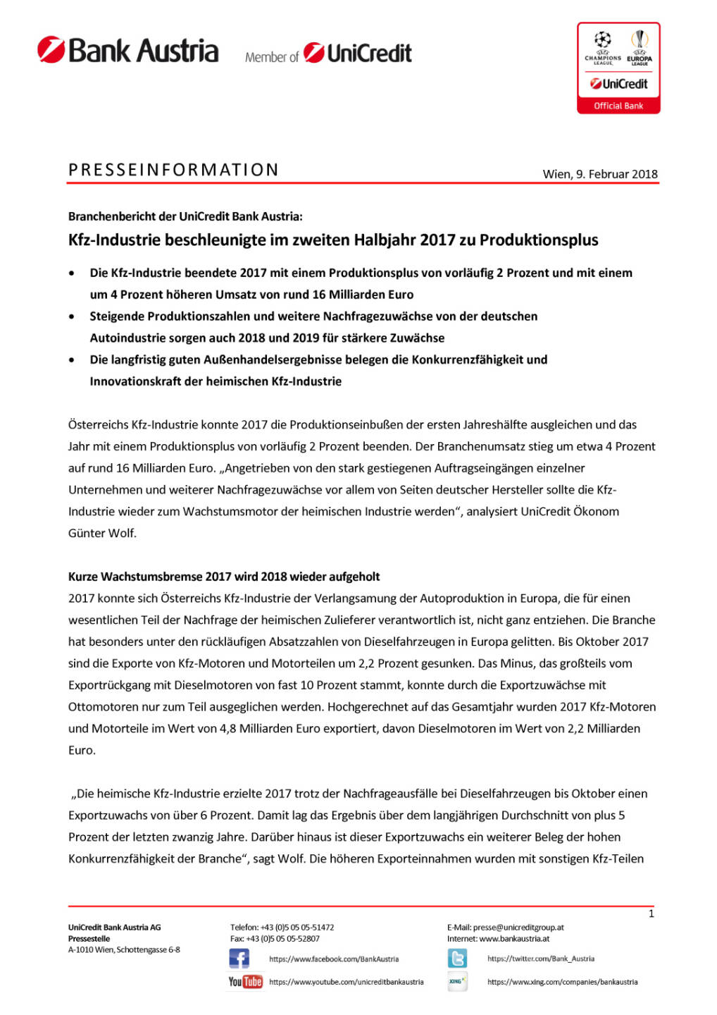 Kfz-Industrie beschleunigte im zweiten Halbjahr 2017 zu Produktionsplus, Seite 1/3, komplettes Dokument unter http://boerse-social.com/static/uploads/file_2419_kfz-industrie_beschleunigte_im_zweiten_halbjahr_2017_zu_produktionsplus.pdf