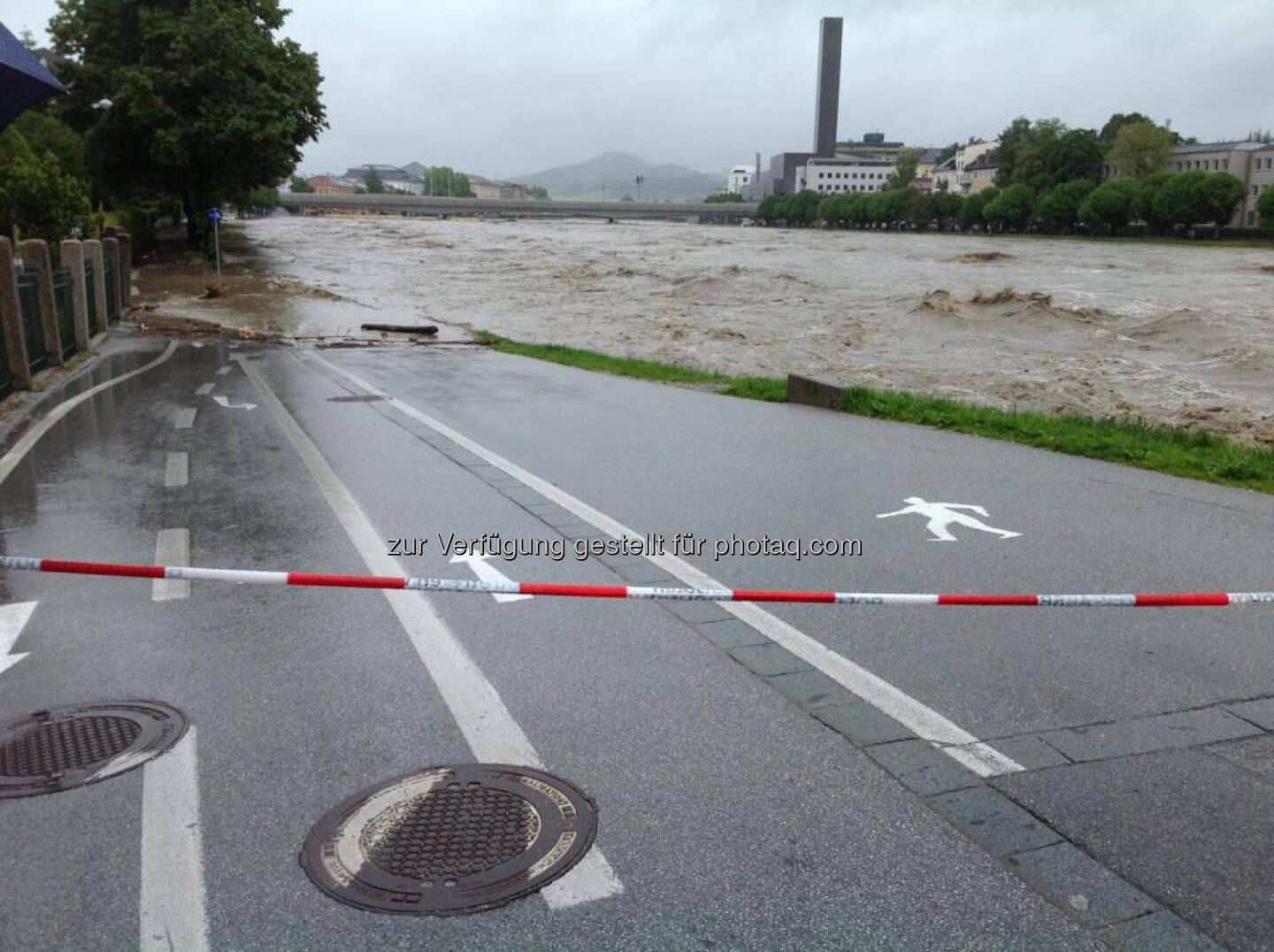 Hochwasser in Salzburg, Salzach