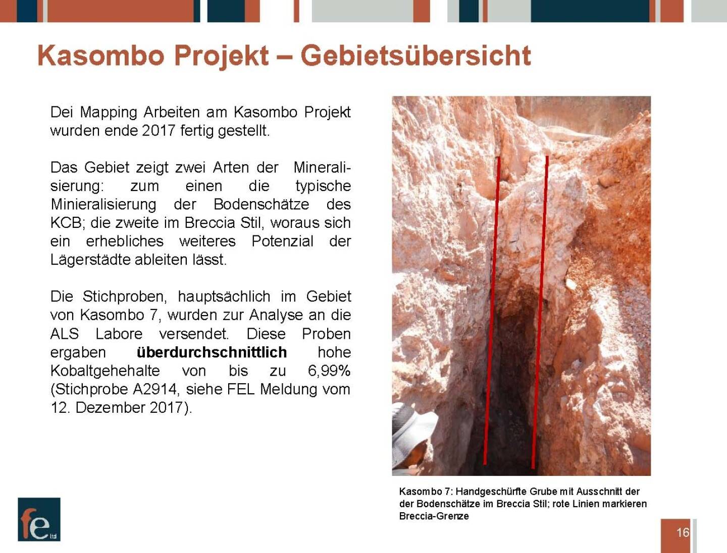 Präsentation FE Limited - Kasombo Projekt, Gebietsübersicht