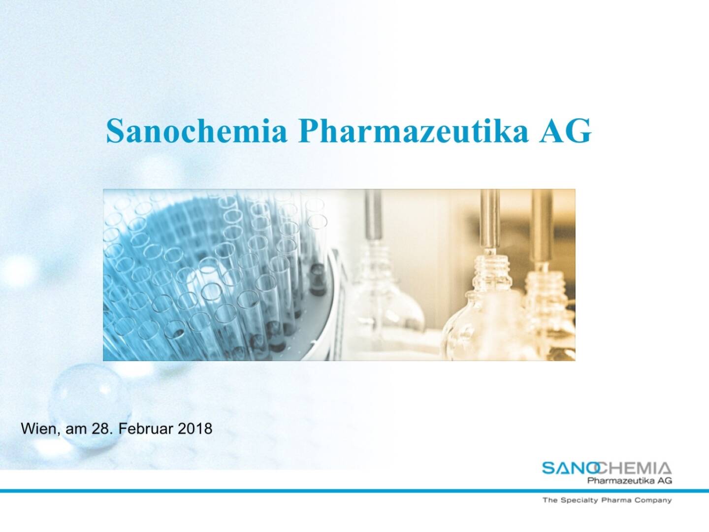 Präsentation Sanochemia - Pharmazeutika AG