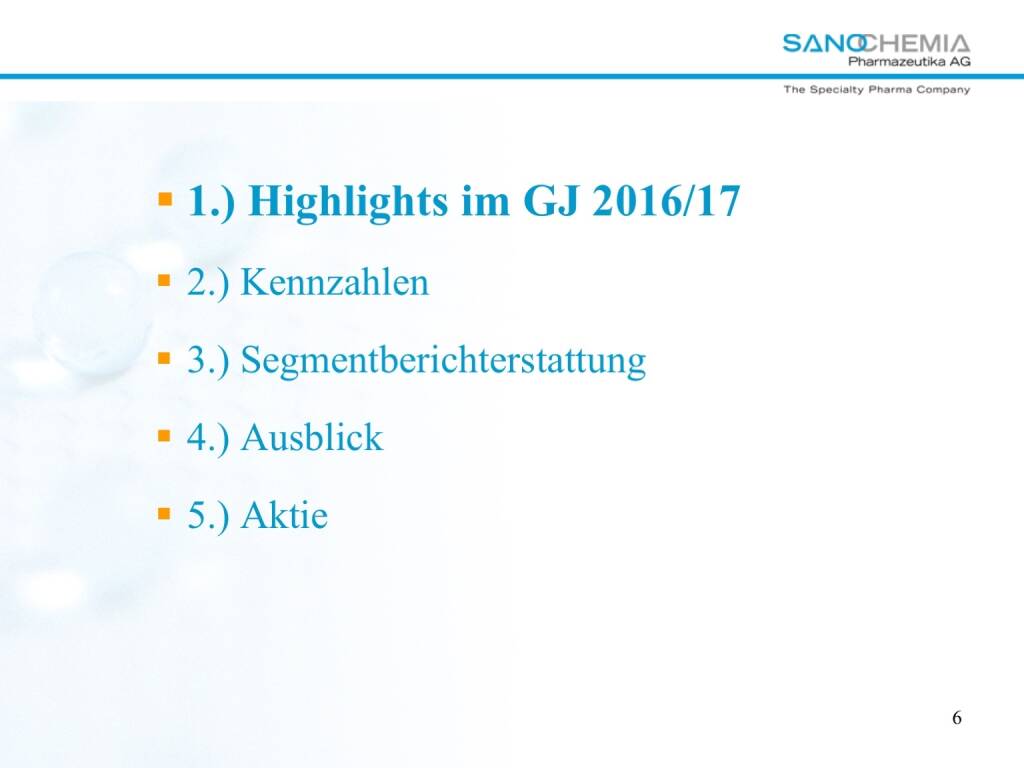 Präsentation Sanochemia - Highlights (27.02.2018) 