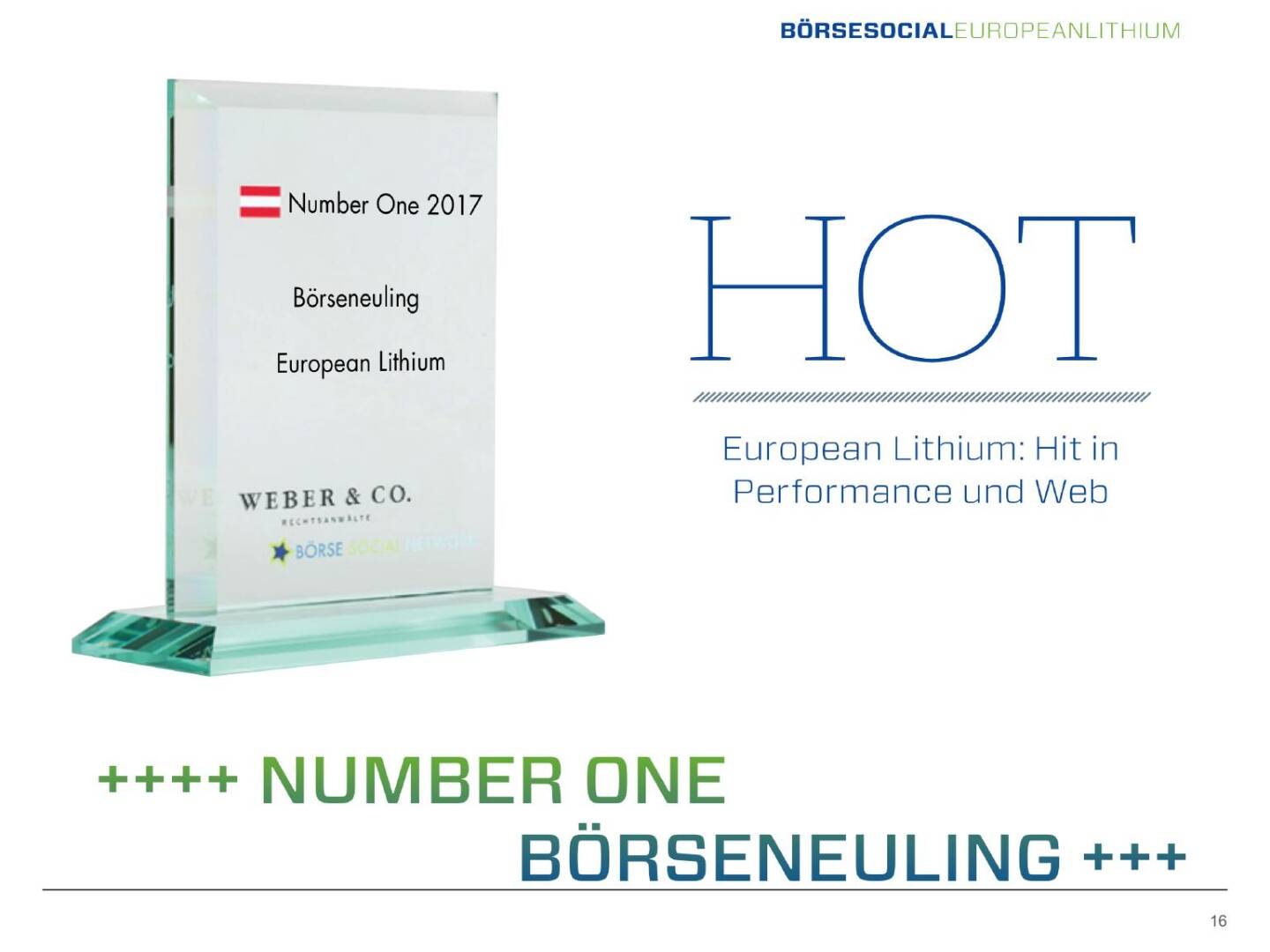 Präsentation European Lithium - Number one Börseneuling