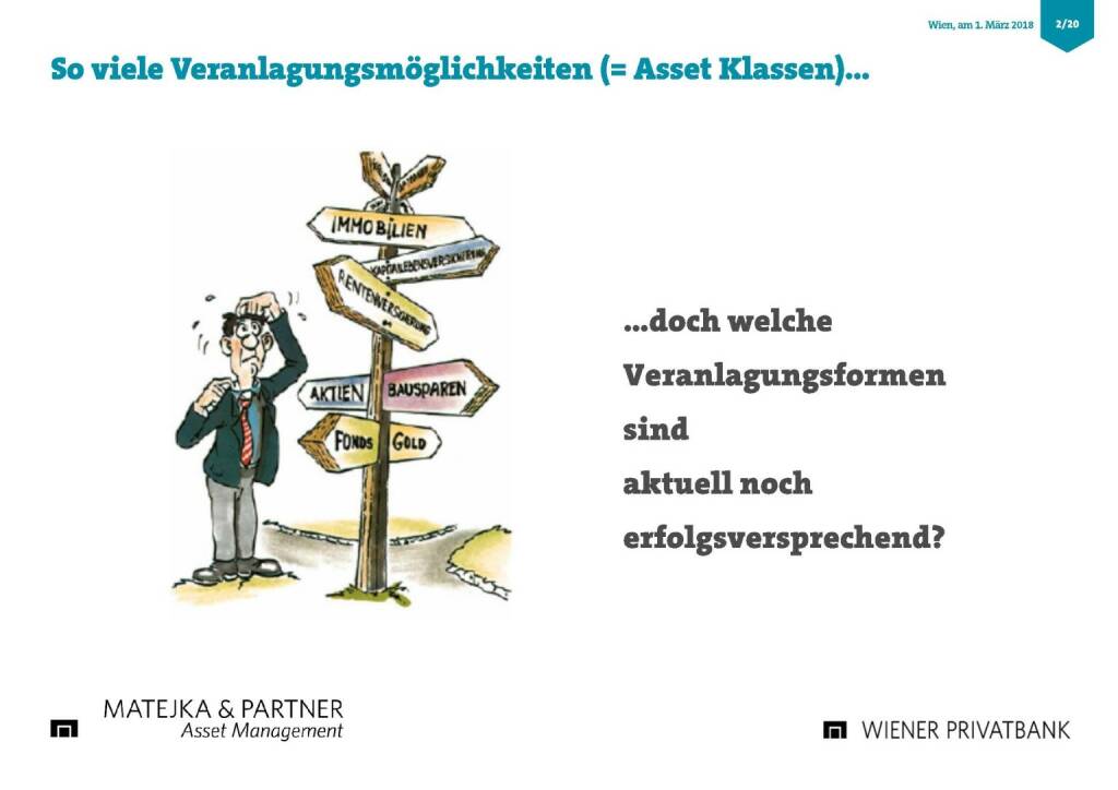 Präsentation Wiener Privatbank - Veranlagungsmöglichkeiten (27.02.2018) 
