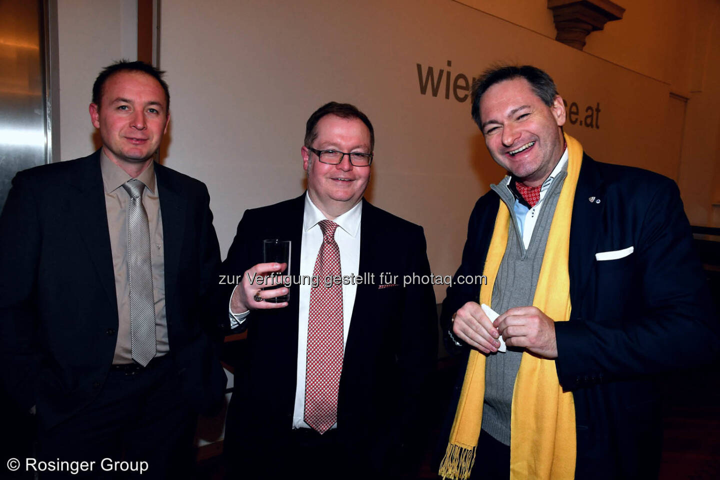 Projektmanager Eduard Bretthauer  und Generaldirektor Gregor Rosinger (beide Rosinger Group im Gespräch mit Jochen Ressel (Geschäftsführer Operations/Senat der Wirtschaft)