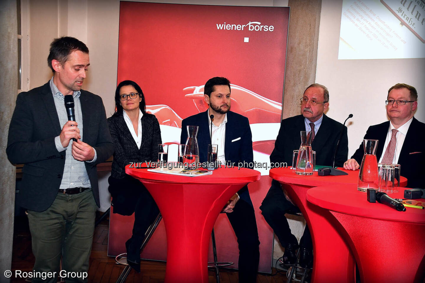 Albert Geiger (Alphazirkel) moderiert, Gerda Königstorfer (Rosenbauer), Damian Izdebski (Techbold), Leo Schirnhofer (Polytechnik), Gregor Rosinger (Rosinger Group)